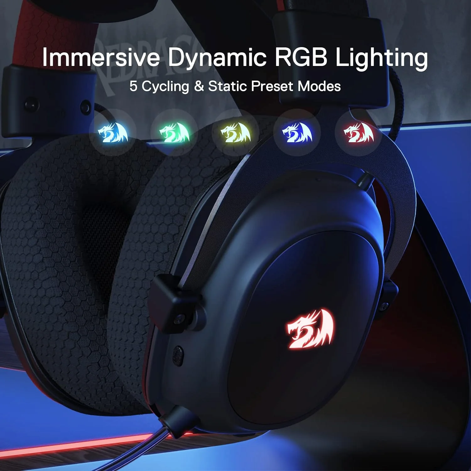 Redragon H510 PRO Zeus-X RGB Wireless Gaming Headset - 7.1 Surround Sound Redragon H510 PRO Zeus-X RGB Wireless Gaming Headset - 7.1 Surround Sound